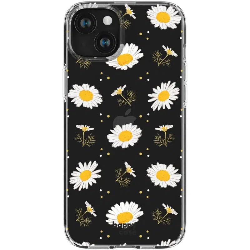 HappyCase iPhone 15 Hoesje Flexibel TPU Bloemen Print