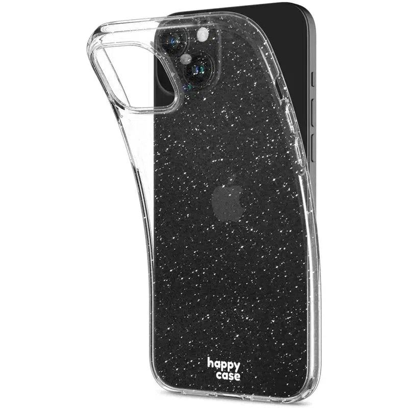 HappyCase iPhone 15 Hoesje Flexibel TPU Glitter Print