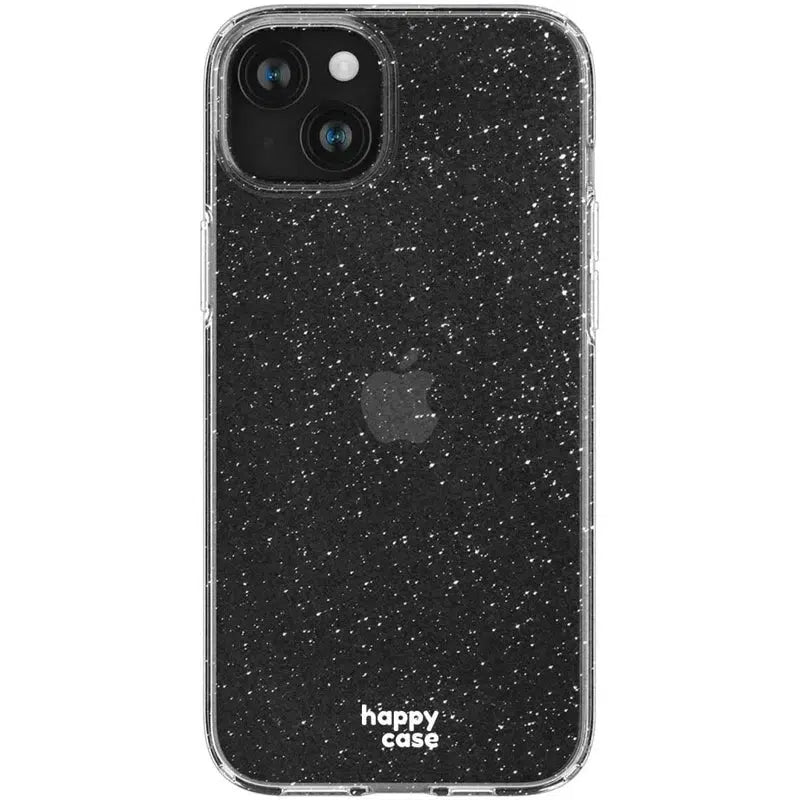 HappyCase iPhone 15 Hoesje Flexibel TPU Glitter Print