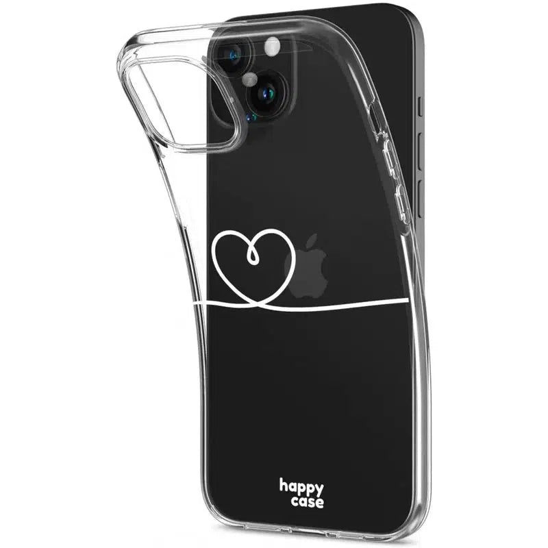 HappyCase iPhone 15 Hoesje Flexibel TPU Hartje Print