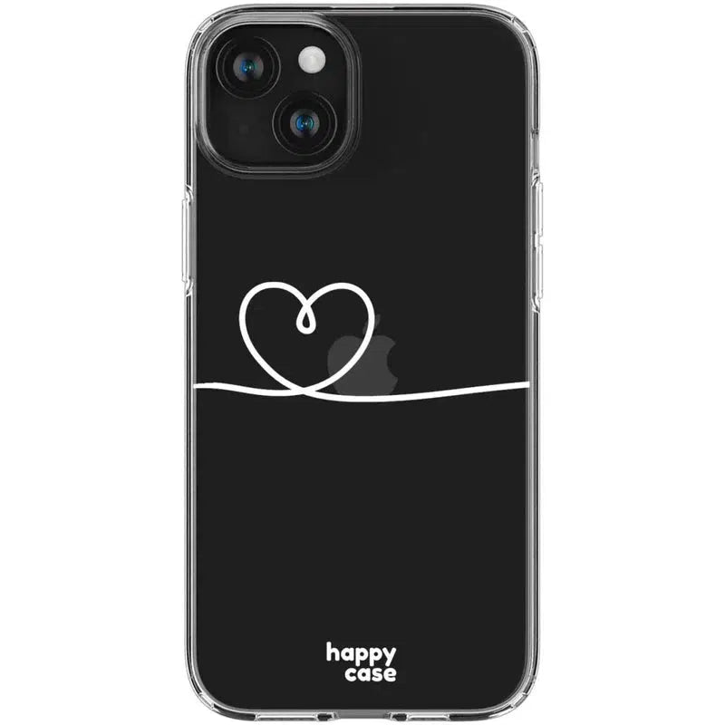 HappyCase iPhone 15 Hoesje Flexibel TPU Hartje Print