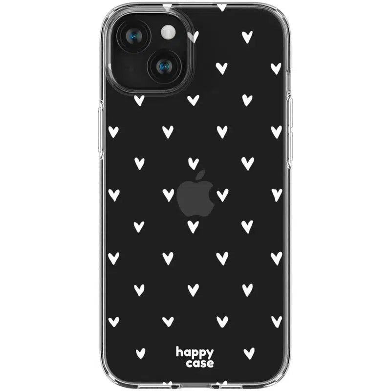 HappyCase iPhone 15 Hoesje Flexibel TPU Hartjes Print