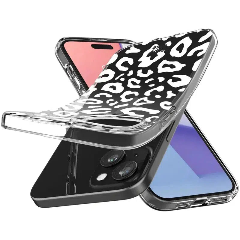 HappyCase iPhone 15 Hoesje Flexibel TPU Luipaard Print