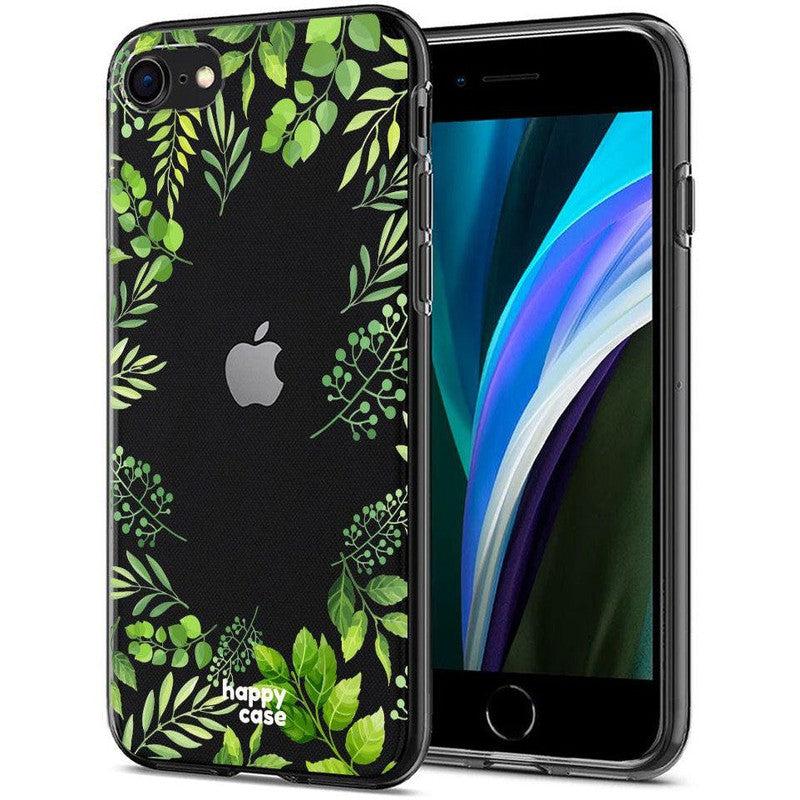 HappyCase iPhone SE 2020/2022 Hoesje Flexibel TPU Leaves Print