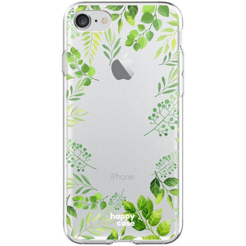 HappyCase iPhone SE 2020/2022 Hoesje Flexibel TPU Leaves Print