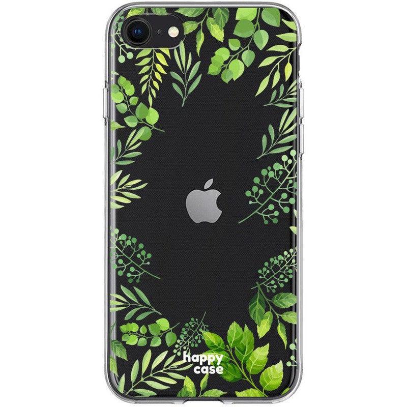 HappyCase iPhone SE 2020/2022 Hoesje Flexibel TPU Leaves Print