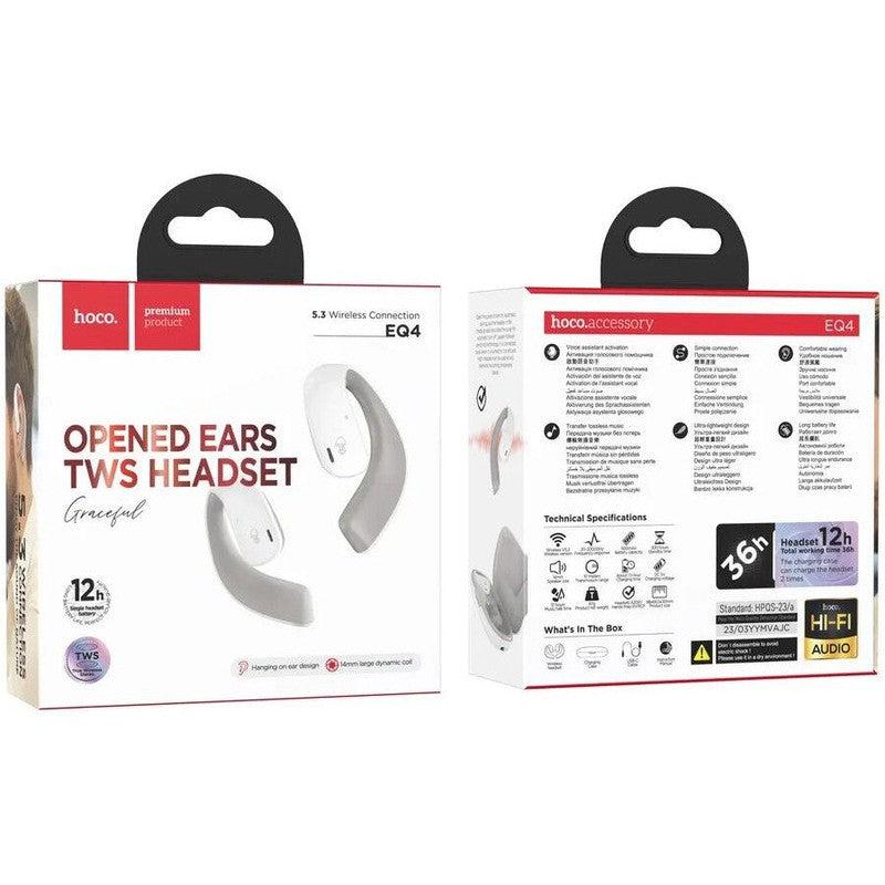 Hoco EQ4 True Wireless Headset Draadloze Over-Ear Oordopjes Wit