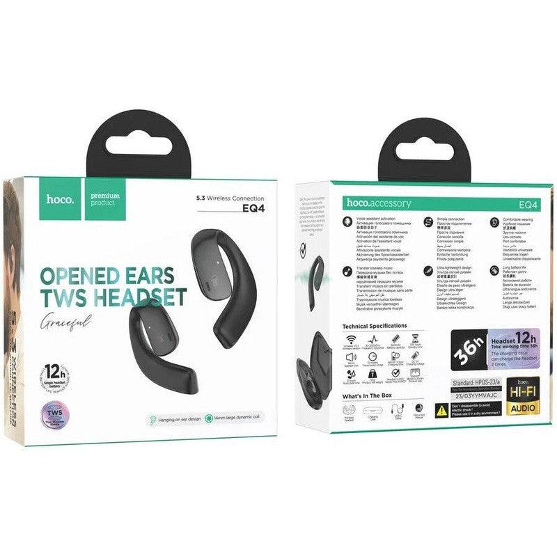 Hoco EQ4 True Wireless Headset Draadloze Over-Ear Oordopjes Zwart