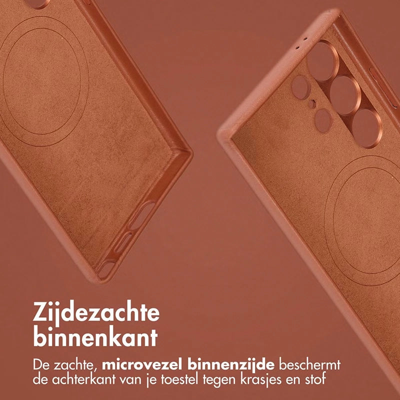 Authentieke 2-in-1 Samsung Leren Hoes - Sienna Brown