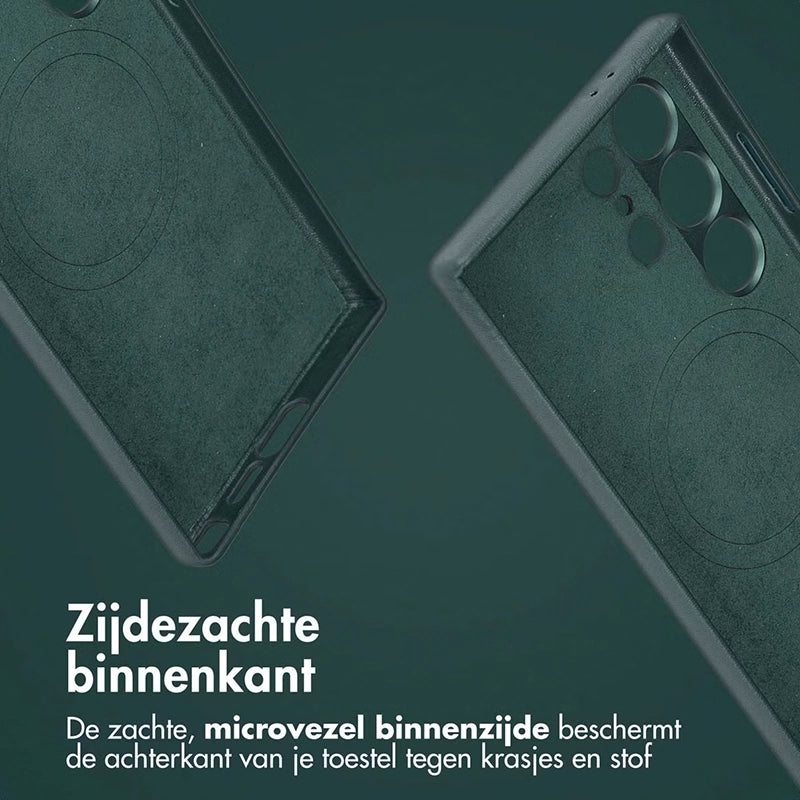 Authentieke 2-in-1 Samsung Leren Hoes - Cedar Green