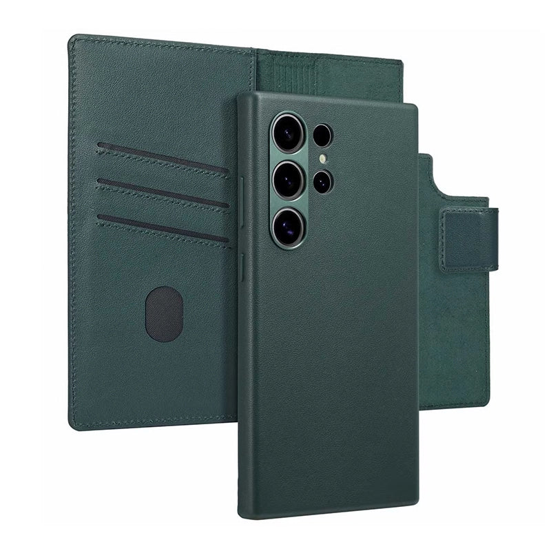 Authentic 2-in-1 Samsung Leather Case - Cedar Green