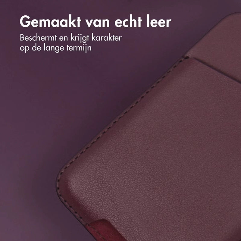 Leren Kaarthouder met MagSafe - Heath Purple