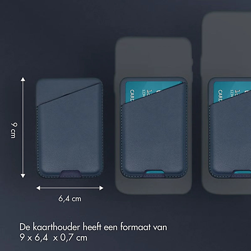 Leren Kaarthouder met MagSafe - Nightfall Blue