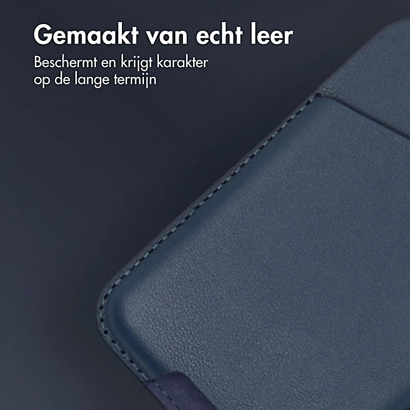 Leren Kaarthouder met MagSafe - Nightfall Blue