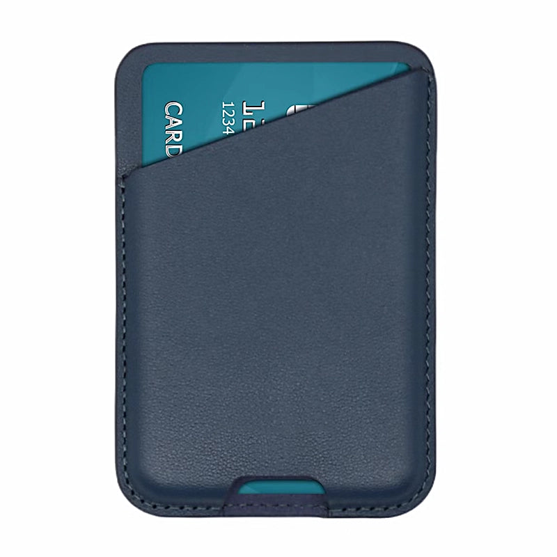 Leather Card Holder with MagSafe - Nightfall Blue