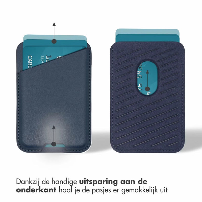 Leren Kaarthouder met MagSafe - Nightfall Blue