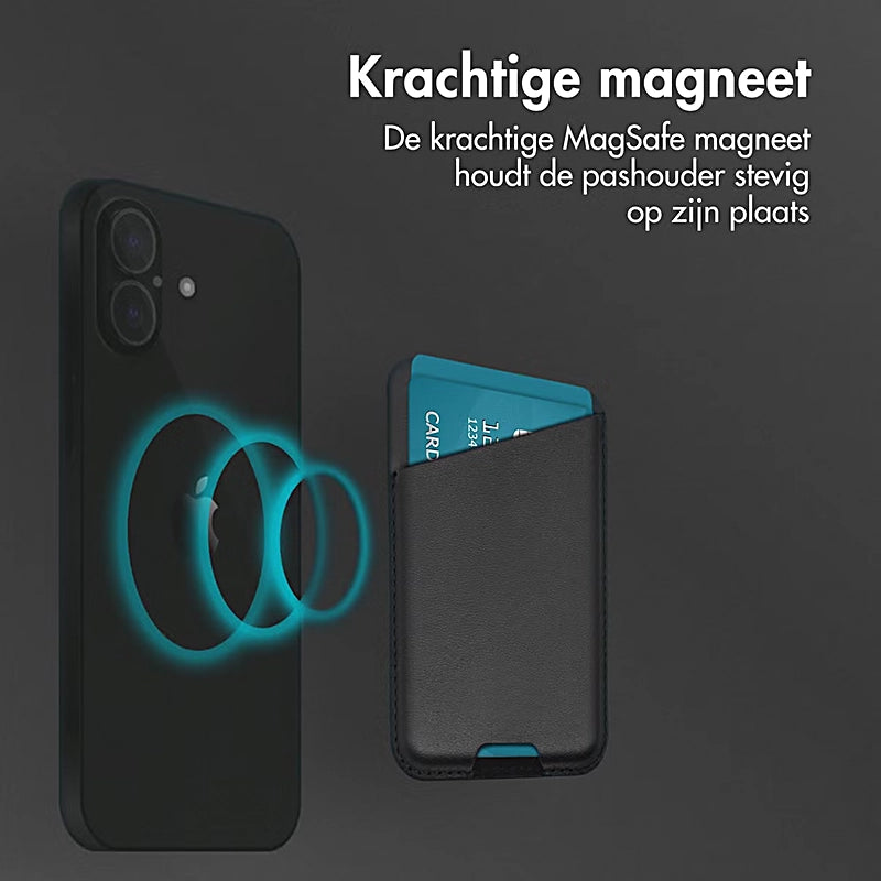 Leren Kaarthouder met MagSafe - Onyx Black