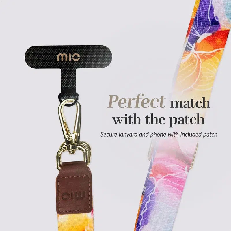 MIO Lanyard Universeel Nylon Telefoonkoord / Telefoonketting Flowers