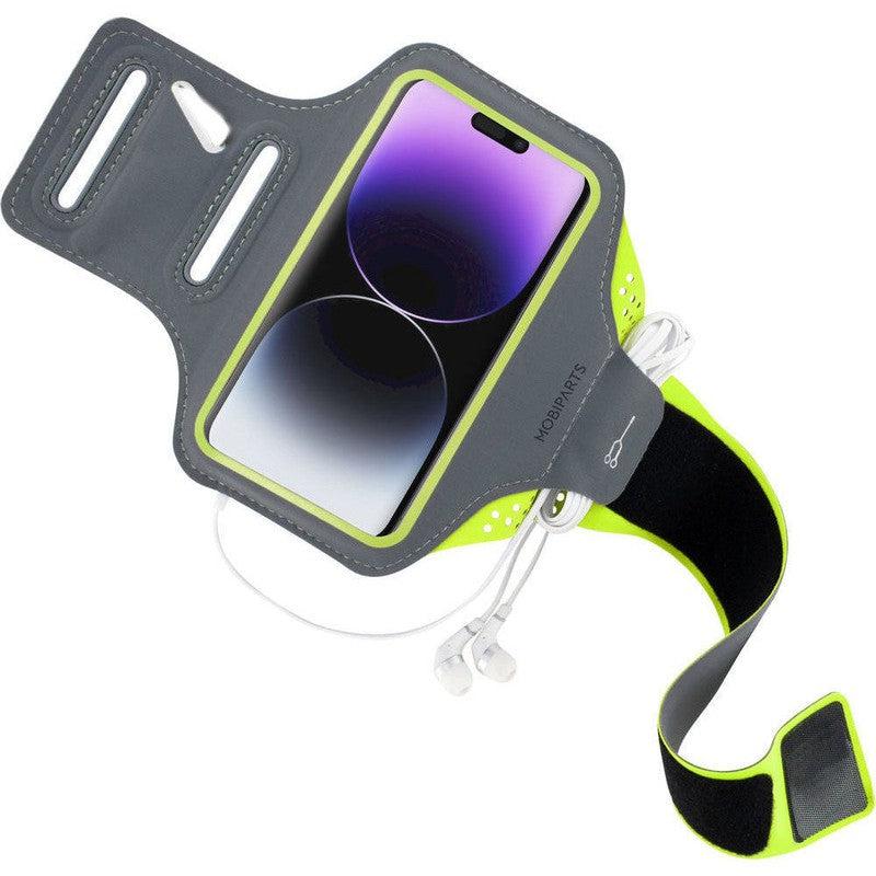 Mobiparts Comfort Fit Armband Universeel Sporthoesje Telefoons Groen