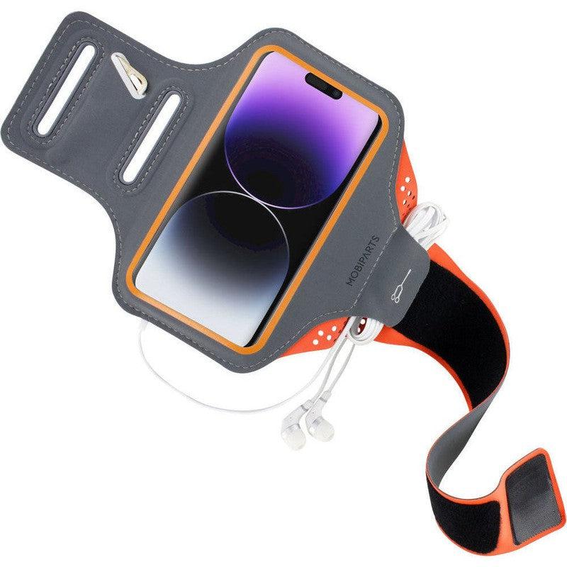 Mobiparts Comfort Fit Armband Universeel Sporthoesje Telefoons Oranje