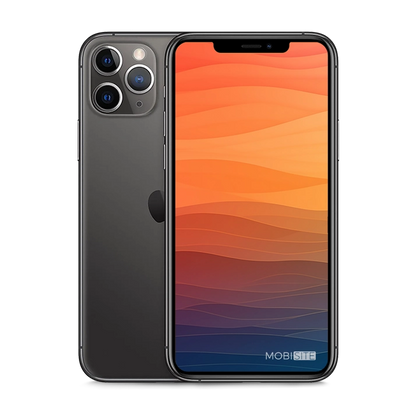 Refurbished iPhone 11 Pro Spacegrijs, voorkant en achterkant