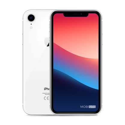 Refurbished iPhone XR Wit, voorkant en achterkant