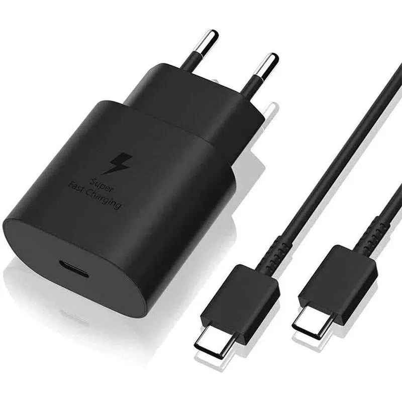 Originele Samsung 25W Power Adapter met USB-C Kabel 1 Meter 3A Zwart