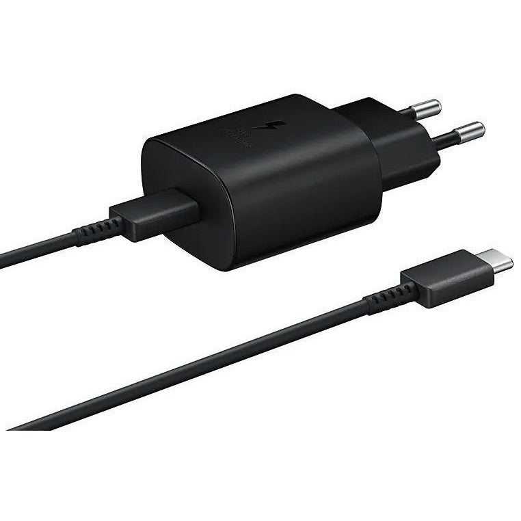 Originele Samsung 25W Power Adapter met USB-C Kabel 1 Meter 3A Zwart