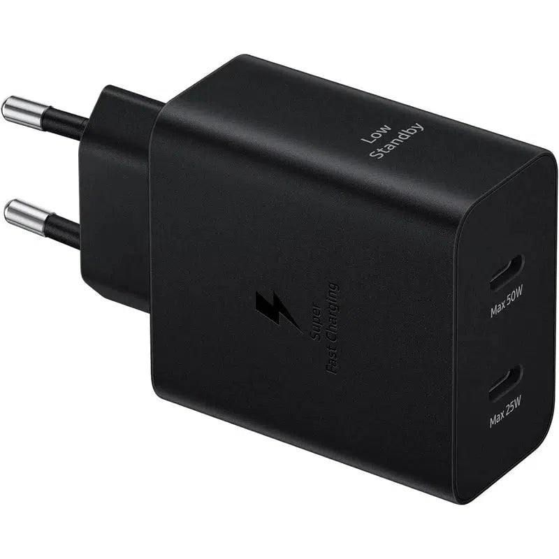 Originele Samsung 50W Power Adapter Duo met USB-C Kabel 1.8 Meter 5A Zwart