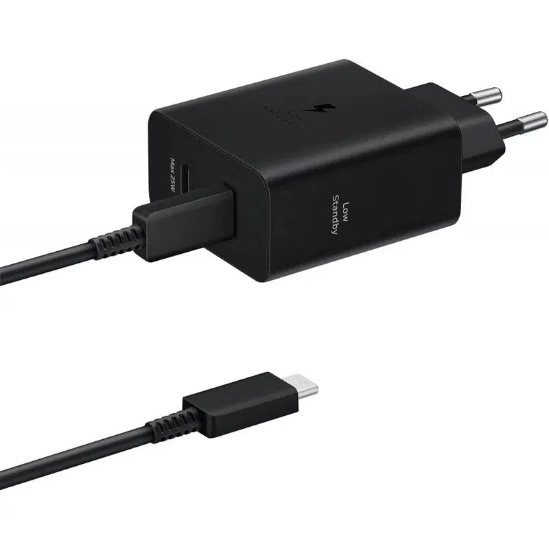 Originele Samsung 50W Power Adapter Duo met USB-C Kabel 1.8 Meter 5A Zwart