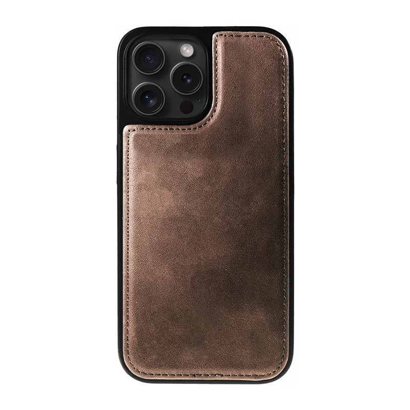 Prestige Genuine Leather iPhone Book Case - Brown