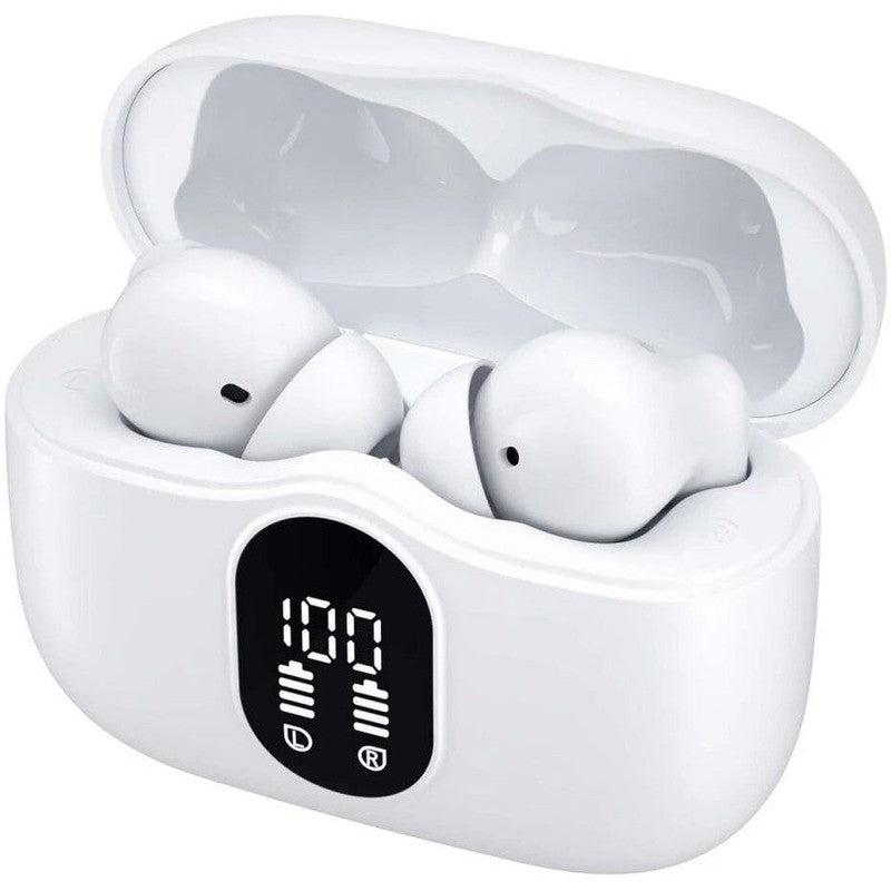 SBG Draadloze Oordopjes Noise Cancelling Bluetooth met Display Wit