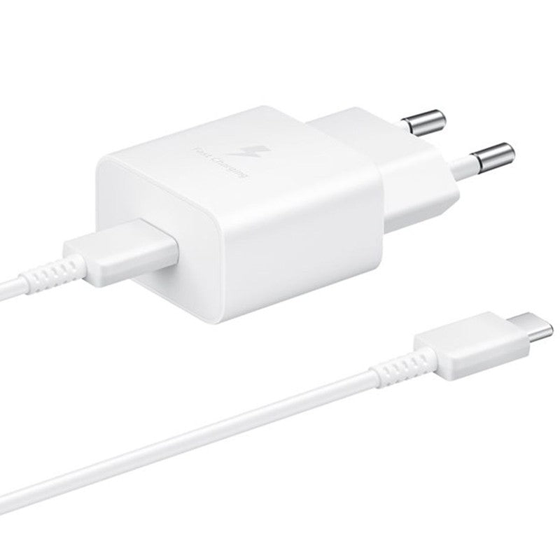 Samsung Originele Power Adapter met USB-C kabel - Oplader - USB-C aansluiting - Fast Charge - 15 Watt - 1 meter - Wit