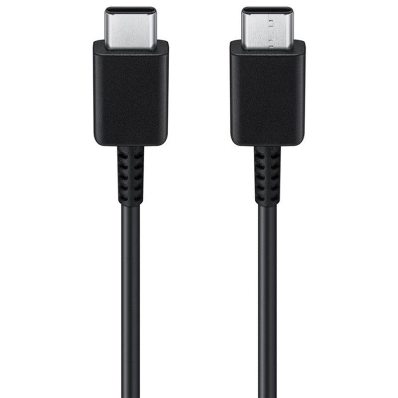 Samsung Originele USB-C naar USB-C kabel - 1 meter - 25 Watt - Zwart + Originele Fast Charging Adapter USB-C Oplader -25 Watt - Zwart