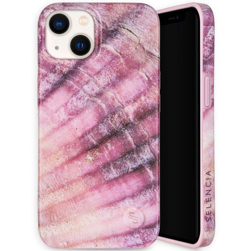 Selencia Aurora Fashion Backcover - Duurzaam hoesje - 100% gerecycled - Ocean Shell Purple