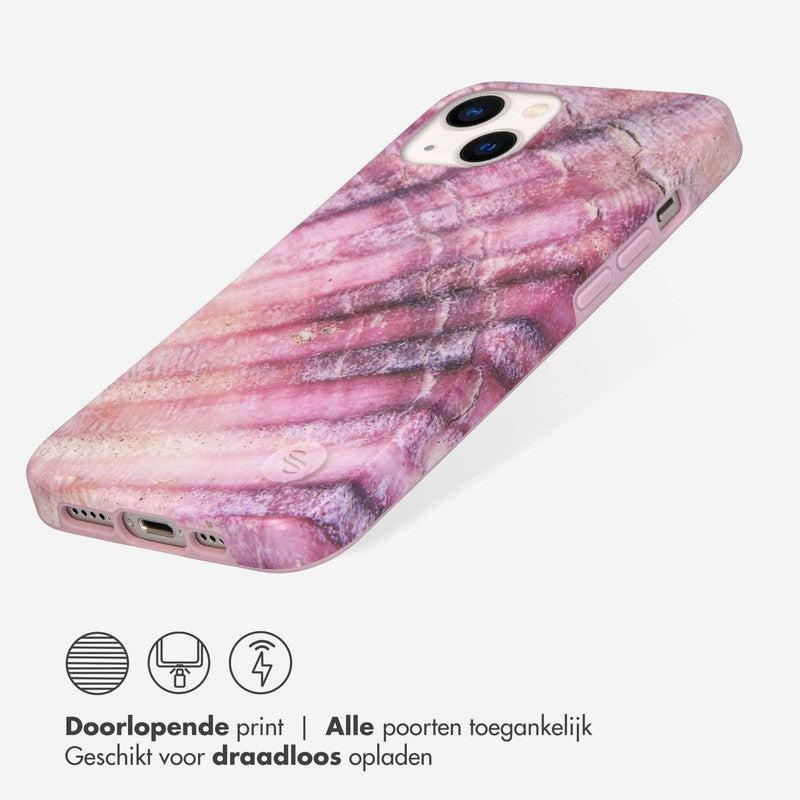 Selencia Aurora Fashion Backcover - Duurzaam hoesje - 100% gerecycled - Ocean Shell Purple