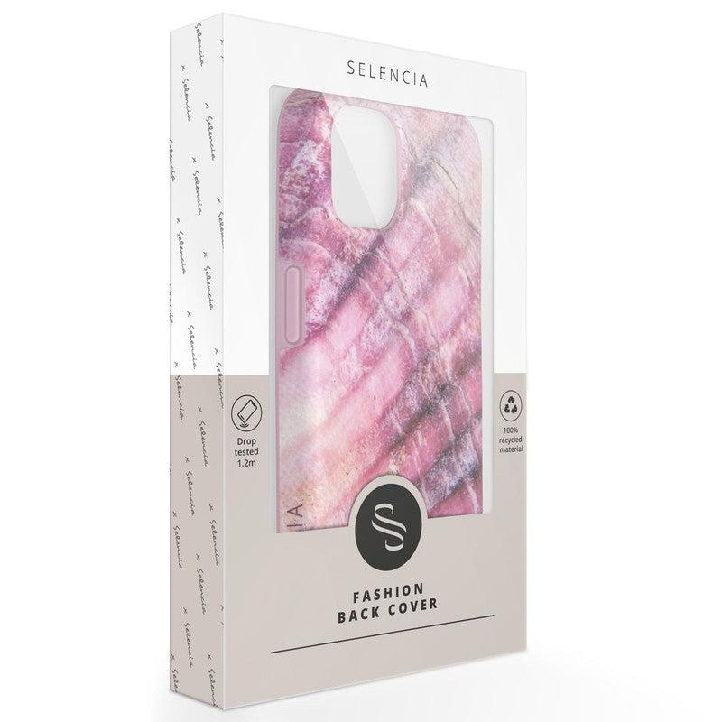 Selencia Aurora Fashion Backcover - Duurzaam hoesje - 100% gerecycled - Ocean Shell Purple