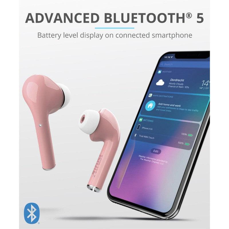 Trust Nika Touch Bluetooth In-Ear Volledig Draadloze Oordopjes Roze