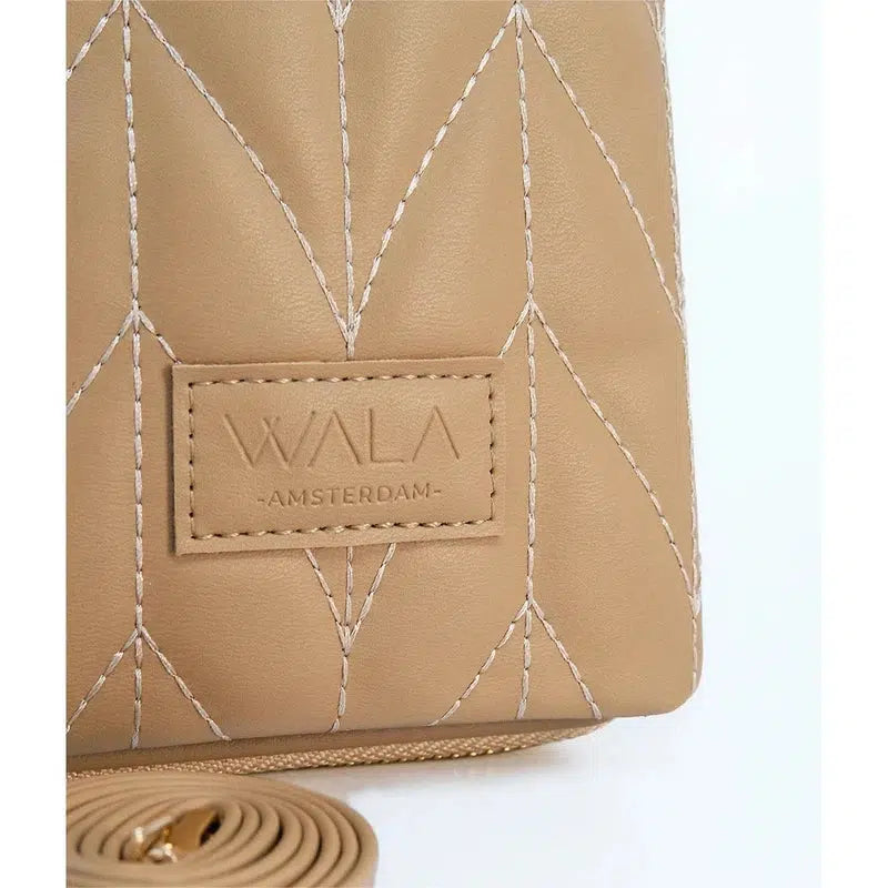 WALA AMSTERDAM® Vegan Lederen Telefoontasje Crossbody - Khaki