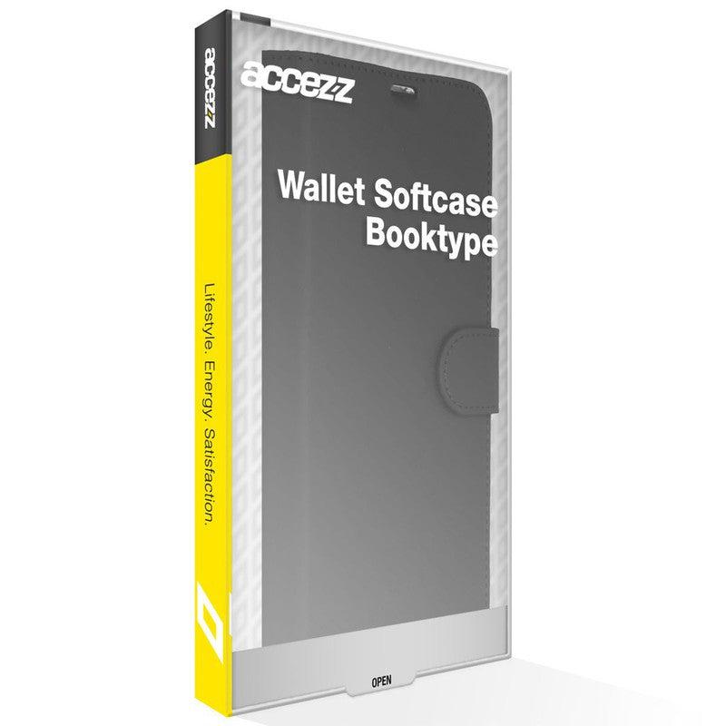 Accezz Wallet Softcase Bookcase - Zwart