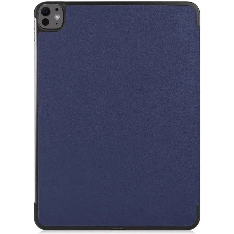 Apple iPad Pro 13 (2024) Hoes Tri-Fold Book Case met Standaard Blauw