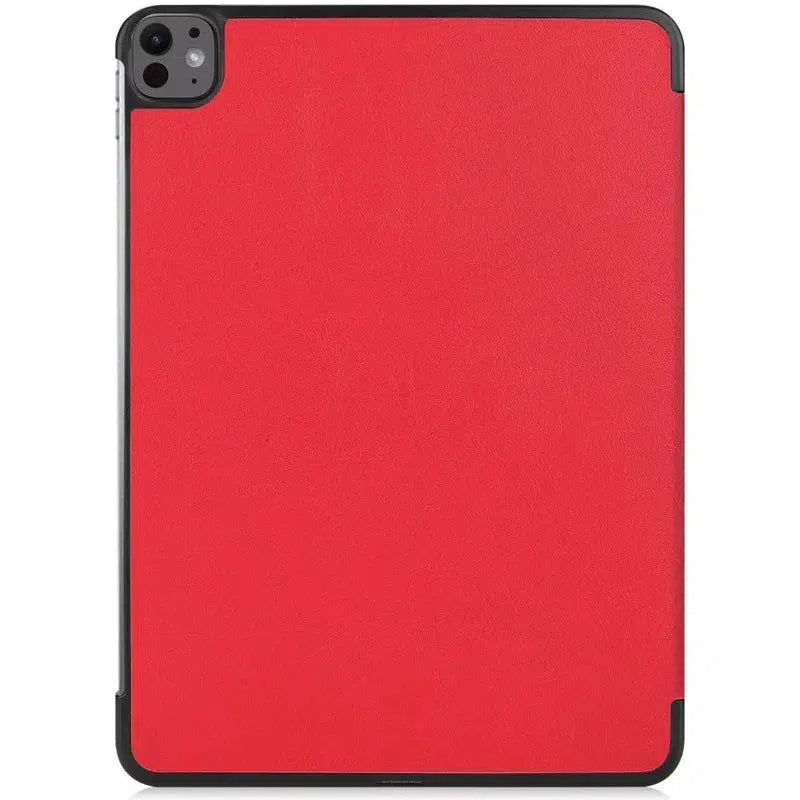 Apple iPad Pro 13 (2024) Hoes Tri-Fold Book Case met Standaard Rood