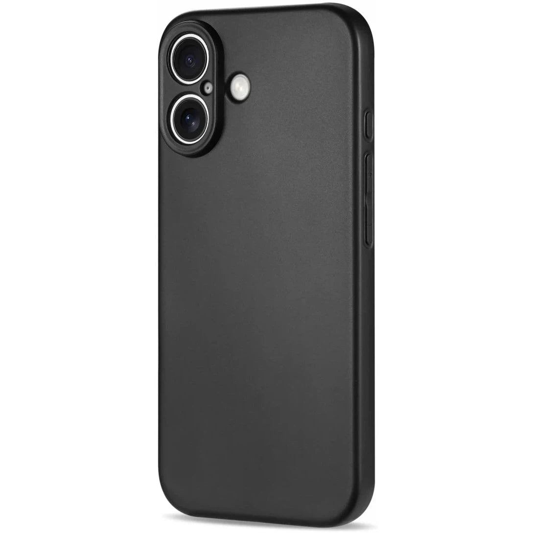 Apple iPhone 16 Hoesje Dun TPU Back Cover Matte Zwart