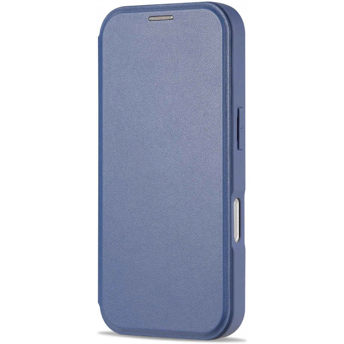 Apple iPhone 16 Hoesje met MagSafe Book Case Transparant / Blauw