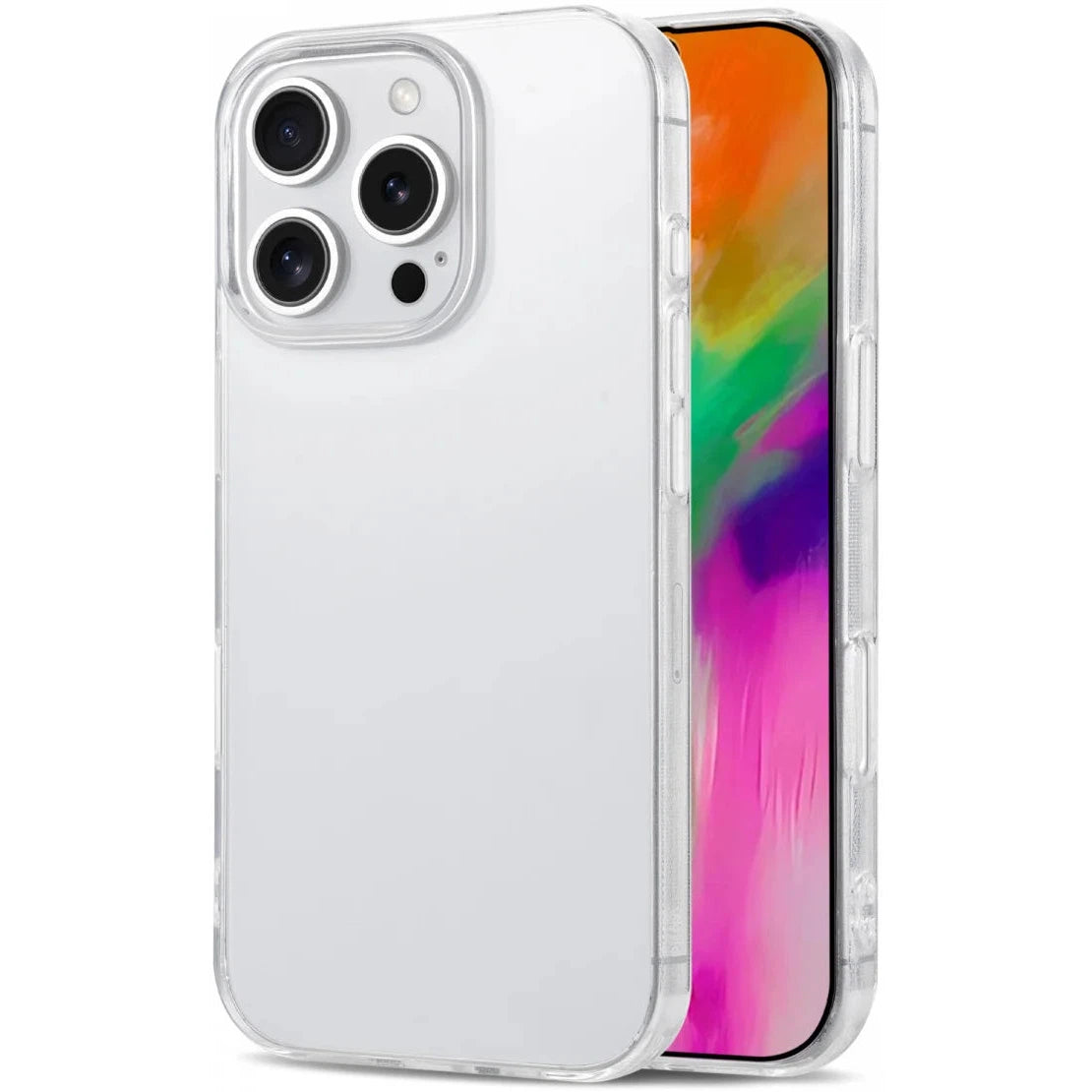 Apple iPhone 16 Pro Hoesje Dun TPU Back Cover Transparant