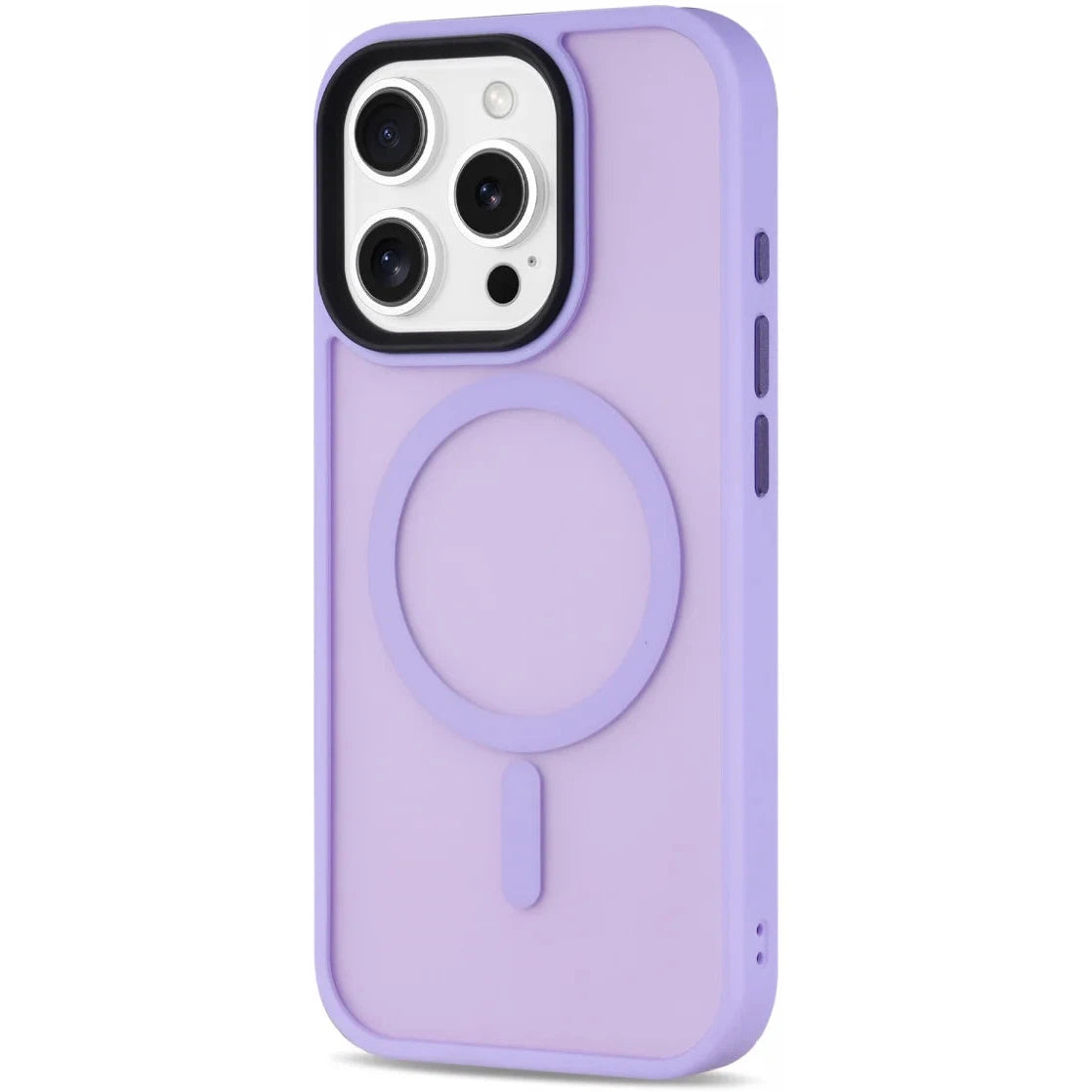 Apple iPhone 16 Pro Hoesje met MagSafe Back Cover Matte Lila