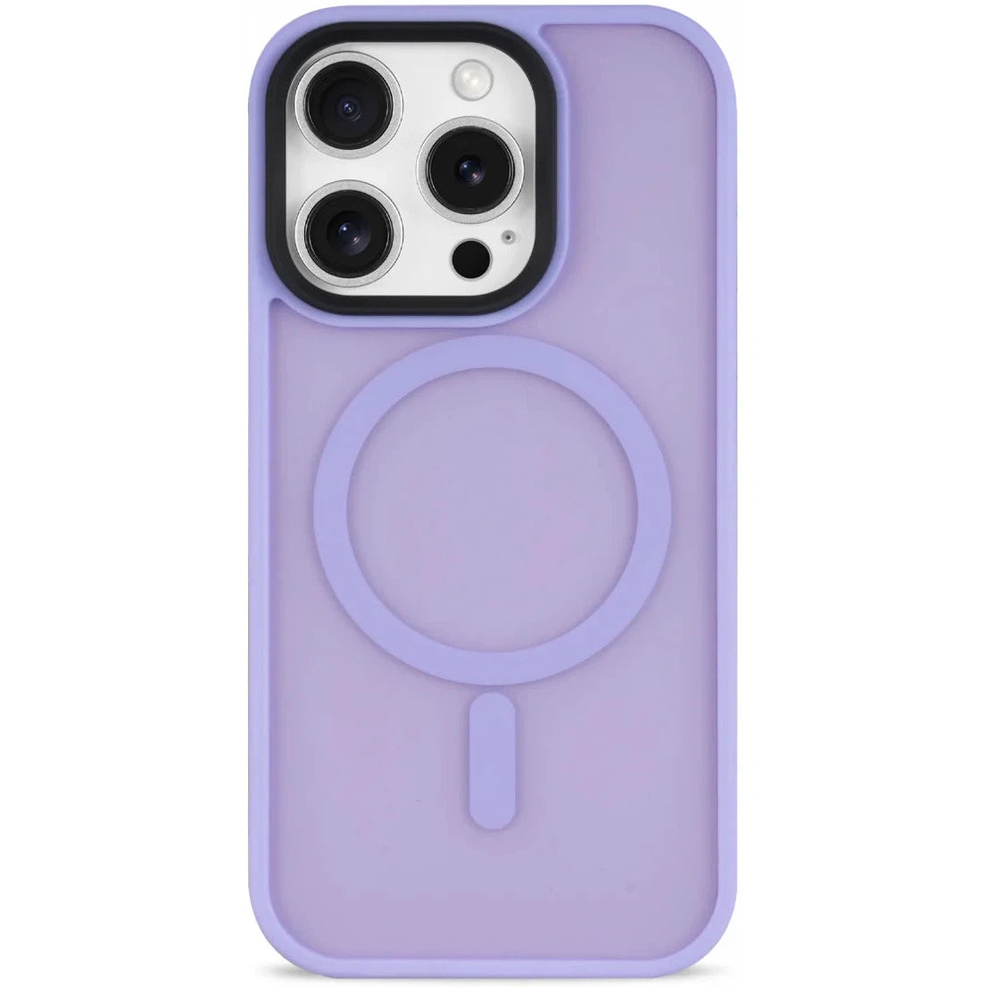 Apple iPhone 16 Pro Hoesje met MagSafe Back Cover Matte Lila