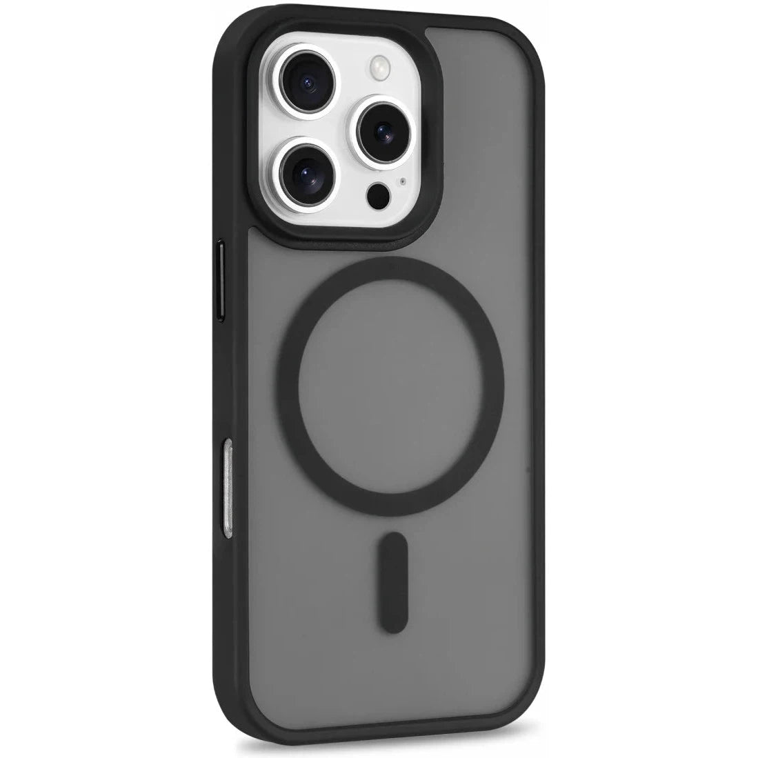 Apple iPhone 16 Pro Hoesje met MagSafe Back Cover Matte Zwart