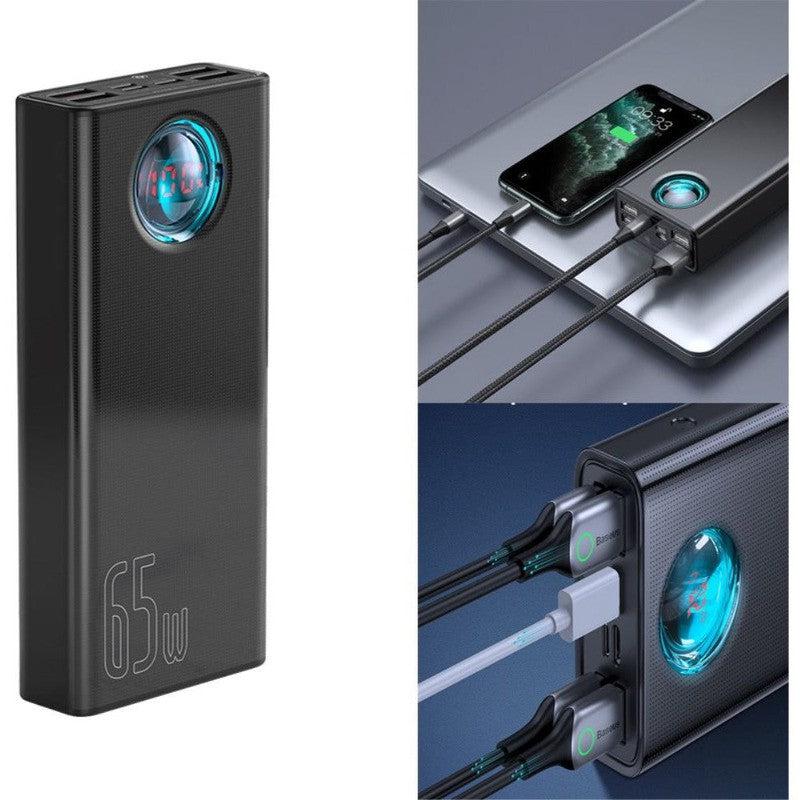 Baseus Amblight 30.000 mAh Extra Krachtige Powerbank Zwart 65W