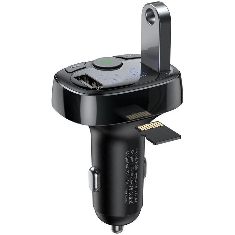 Baseus Bluetooth Muziek FM Transmitter en Dubbele USB Poort Autolader